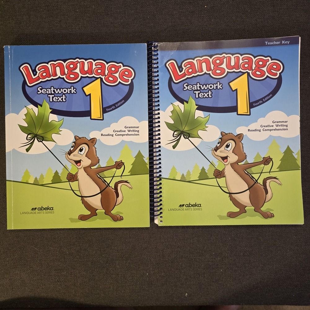 Abeka Language 1 Teacher Key & Student Workbook Fourth Edition